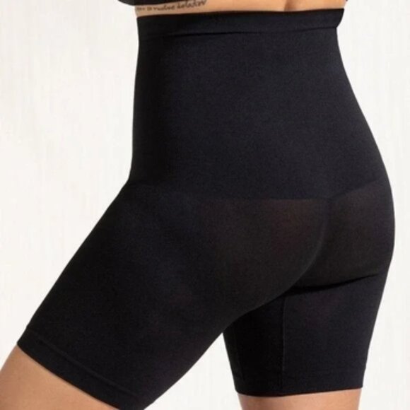 Shapermint Empetua High-Waisted Shaper Shorts Black Size Medium/Large NWT - Picture 9 of 9